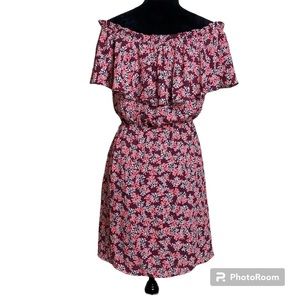 Floral off the shoulder dress